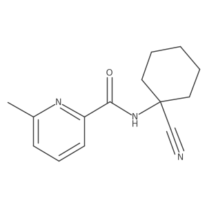 N-(1-cyanocyclohexyl)-6-methylpyridine-2-carboxamide Structure