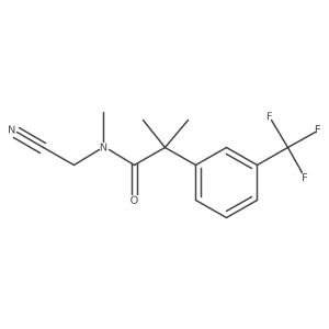N-(cyanomethyl)-N,2-dimethyl-2-[3-(trifluoromethyl)phenyl]propanamide结构式