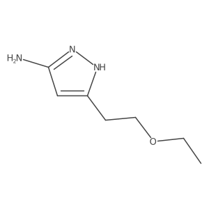 3-(2-ethoxyethyl)-1H-pyrazol-5-amine Structure