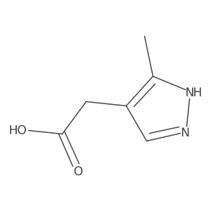 2-(3-methyl-1H-pyrazol-4-yl)acetic acid Structure