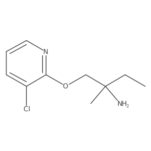 1-[(3-Chloro-2-pyridyl)oxy]-2-methyl-butan-2-amine Structure