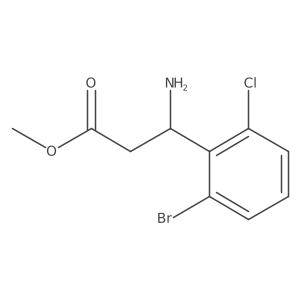 Methyl (R)-3-amino-3-(2-bromo-6-chlorophenyl)propanoate Structure