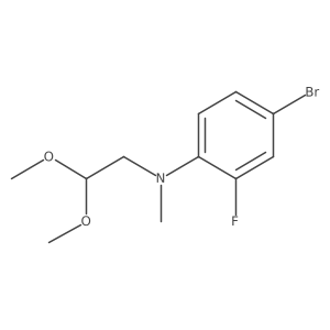(4-Bromo-2-fluoro-phenyl)-(2,2-dimethoxy-ethyl)-methyl-amine Structure