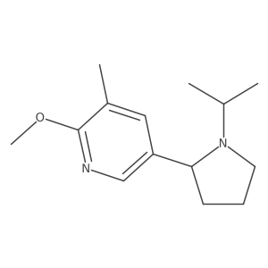5-(1-Isopropylpyrrolidin-2-yl)-2-methoxy-3-methylpyridine Structure