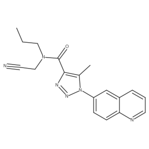 N-(cyanomethyl)-5-methyl-N-propyl-1-(quinolin-6-yl)-1H-1,2,3-triazole-4-carboxamide Structure