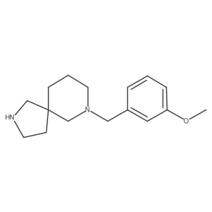 7-(3-Methoxybenzyl)-2,7-diazaspiro[4.5]decane结构式