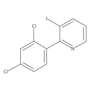 2-(2,4-Dichlorophenyl)-3-iodopyridine结构式