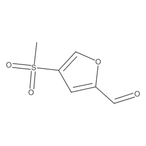 4-Methanesulfonylfuran-2-carbaldehyde结构式