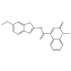 N-(6-methoxy-1,3-benzothiazol-2-yl)-1-methyl-2-oxo-1,2-dihydroquinoline-4-carboxamide Structure