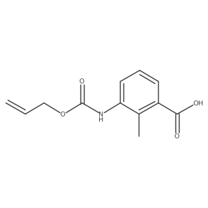 2-Methyl-3-{[(prop-2-en-1-yloxy)carbonyl]amino}benzoic acid结构式