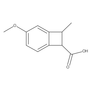3-Methoxy-8-methylbicyclo[4.2.0]octa-1,3,5-triene-7-carboxylic acid Structure