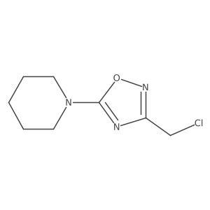 1-[3-(Chloromethyl)-1,2,4-oxadiazol-5-YL]piperidine Structure