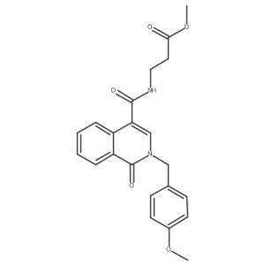 methyl N-{[2-(4-methoxybenzyl)-1-oxo-1,2-dihydroisoquinolin-4-yl]carbonyl}-beta-alaninate Structure