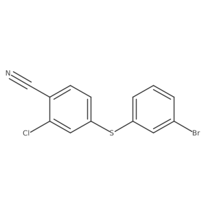 4-[(3-Bromophenyl)sulfanyl]-2-chlorobenzonitrile结构式