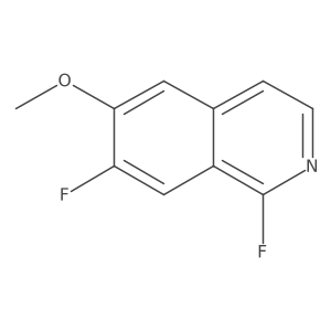1,7-Difluoro-6-methoxyisoquinoline结构式