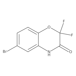 6-Bromo-2,2-difluoro-2H-benzo[B][1,4]oxazin-3(4H)-one结构式