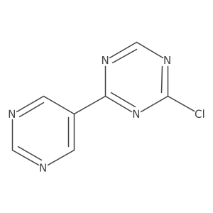 1,3,5-Triazine, 2-chloro-4-(5-pyrimidinyl)- Structure