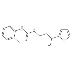 1-(3-(Furan-2-yl)-3-hydroxypropyl)-3-(o-tolyl)urea Structure