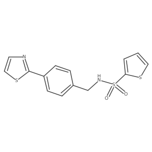 N-(4-(thiazol-2-yl)benzyl)thiophene-2-sulfonamide Structure