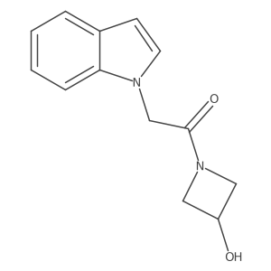 1-(3-hydroxyazetidin-1-yl)-2-(1H-indol-1-yl)ethan-1-one结构式