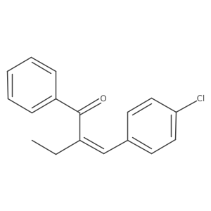 2-[(4-Chlorophenyl)methylene]-1-phenyl-1-butanone结构式