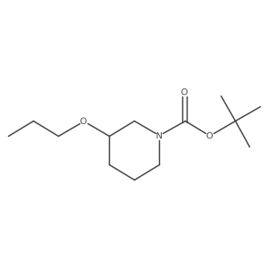 Tert-butyl 3-propoxypiperidine-1-carboxylate结构式