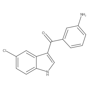 3-(5-chloro-1H-indole-3-carbonyl)aniline结构式