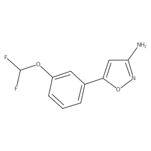 5-[3-(Difluoromethoxy)phenyl]-1,2-oxazol-3-amine Structure