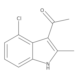 1-(4-Chloro-2-methyl-1H-indol-3-yl)ethan-1-one Structure