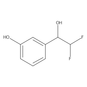3-(2,2-difluoro-1-hydroxy-ethyl)phenol结构式