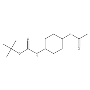 S-[4-(Boc-amino)cyclohexyl] Ethanethioate Structure
