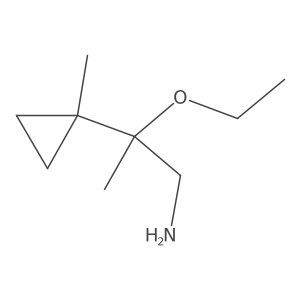 2-Ethoxy-2-(1-methylcyclopropyl)propan-1-amine Structure