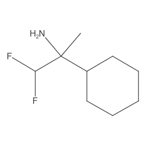 2-Cyclohexyl-1,1-difluoropropan-2-amine Structure