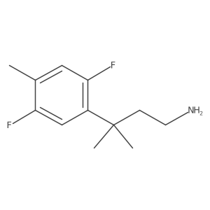 3-(2,5-Difluoro-4-methylphenyl)-3-methylbutan-1-amine Structure