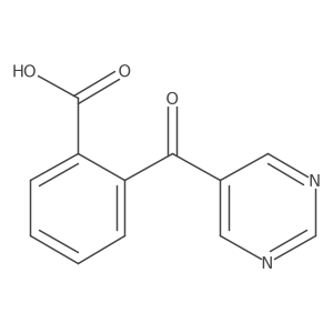 2-(5-Pyrimidinylcarbonyl)benzoic acid Structure