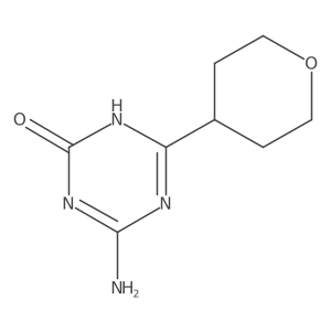 4-Amino-6-(oxan-4-YL)-2,5-dihydro-1,3,5-triazin-2-one结构式