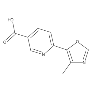 6-(4-Methyl-oxazol-5-yl)-nicotinic acid结构式