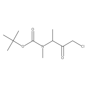 tert-butyl N-(4-chloro-3-oxobutan-2-yl)-N-methylcarbamate Structure