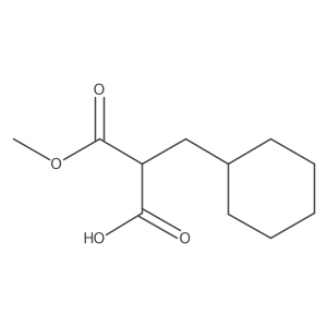 2-(Cyclohexylmethyl)-3-methoxy-3-oxopropanoic acid Structure