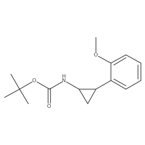 Carbamic acid, [2-(2-methoxyphenyl)cyclopropyl]-, 1,1-dimethylethyl ester, (1R-trans)-结构式
