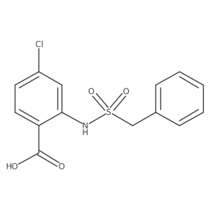 4-Chloro-2-[[(phenylmethyl)sulfonyl]amino]benzoic acid结构式