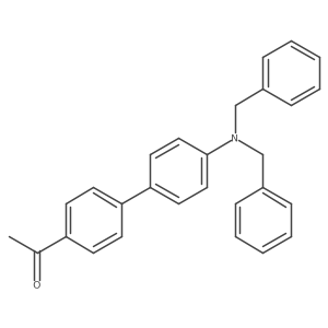 1-[4a(2)-[Bis(phenylmethyl)amino][1,1a(2)-biphenyl]-4-yl]ethanone Structure