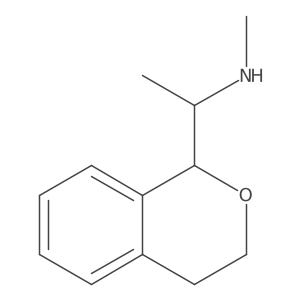 [1-(3,4-dihydro-1H-2-benzopyran-1-yl)ethyl](methyl)amine Structure