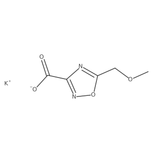 Potassium 5-(methoxymethyl)-1,2,4-oxadiazole-3-carboxylate Structure