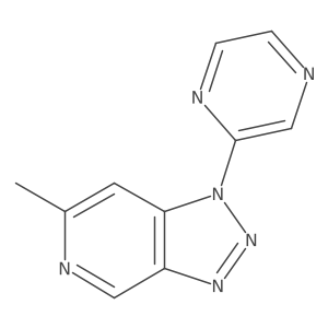 6-Methyl-1-(2-pyrazinyl)-1H-1,2,3-triazolo[4,5-c]pyridine Structure