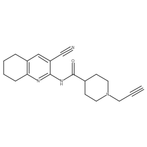 N-(3-Cyano-5,6,7,8-tetrahydroquinolin-2-yl)-1-prop-2-ynylpiperidine-4-carboxamide Structure