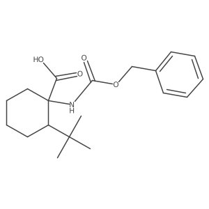 1-{[(Benzyloxy)carbonyl]amino}-2-tert-butylcyclohexane-1-carboxylic acid Structure