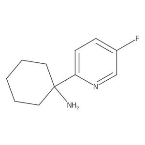 1-(5-Fluoropyridin-2-yl)cyclohexan-1-amine结构式