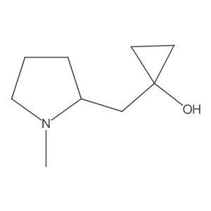 1-[(1-Methylpyrrolidin-2-yl)methyl]cyclopropan-1-ol Structure