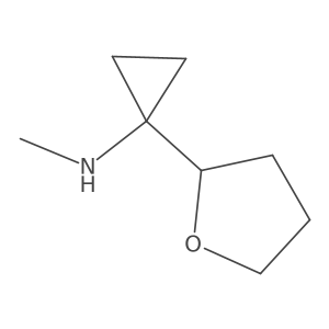 N-methyl-1-(oxolan-2-yl)cyclopropan-1-amine Structure